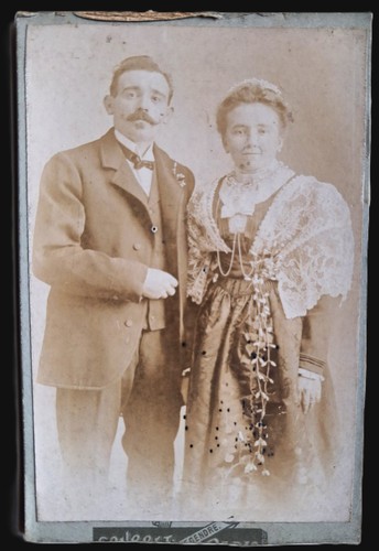Photo cdv couple regional - -, couple,