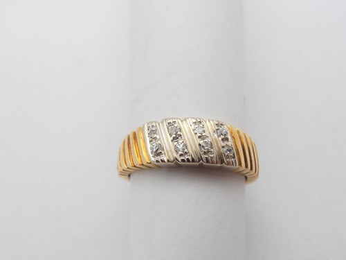 Bague blanc jaune 18 - bague,