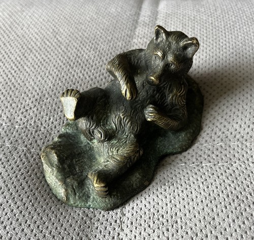 Antique animal bronze - bronze, bear