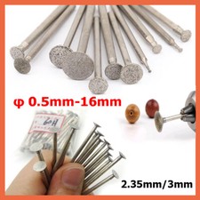 Diamond Burr Drill Bit 0.5-16mm Grinding Engraving Carve for Dremel Rotary Tool