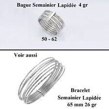 Dolly-Bijoux Bague Rhodié T58 Semainier Sculpté Diamantée Argent Massif 925