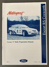FORD ESCORT RS COSWORTH Group N Rally Preparation Manual 1994 Issue 3 MS36