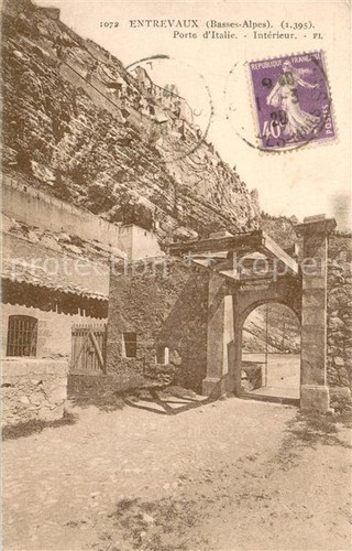 Entrevaux porte italie - entrevaux,