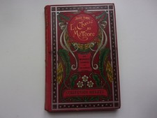 JULES VERNE - LA CHASSE AU METEORE - HETZEL 1908 cartonnage feuilles d'acanthe