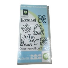 Cricut Cartridge Ornamental Iron 2 Complete Lace Lattice Alphabet Frames