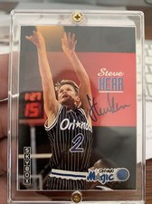 Steve Kerr Signed Card Mint In Protective Case