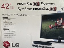 LG 42" 3D Television 3D Blu Ray Player 3D Glasses Bundle