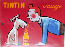 Plaque émaillée Tintin