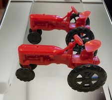 MICRO JOUEF 1960 HO 1/80 TRACTEUR AGRICOLE FARM RARE Lot De 2 Tracteurs