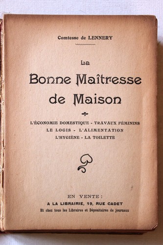 Bonne maîtresse maison - la,