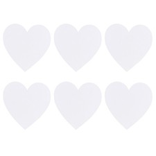  6 pcs forme cardiaque coton dessin dessinateurs de table de peinture à l'huile