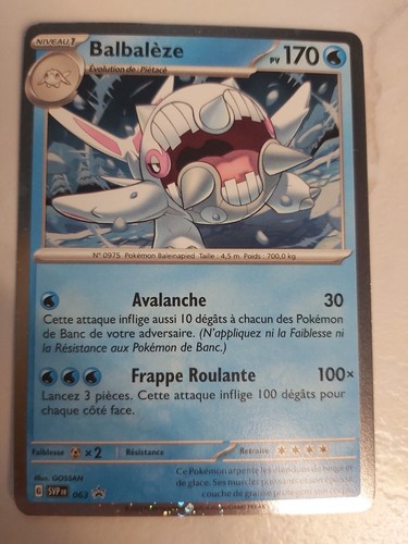 Carte pokemon balbaleze 063 - pokemon,