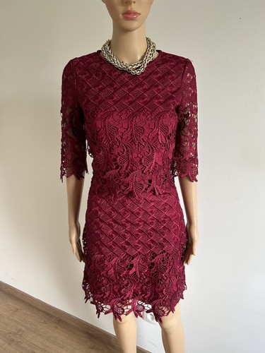 Robe fuschia bordeaux - , en