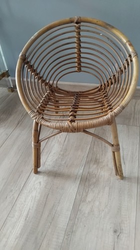 Fauteuil rotin ancien - rotin,