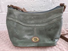 TIGNANELLO Vintage Rare Green Crossbody Shoulder Bag 10.5" X 6" X 3.5"