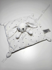 Doudou Plat Carré Lapin Blanc