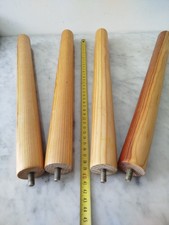 pieds bois vernis 40x3,5 cm