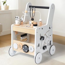 Trotteur en bois pour bébé