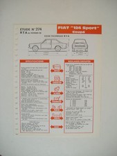 fiche technique RTA n° 274