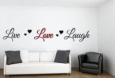 Live Love Laugh hearts wall