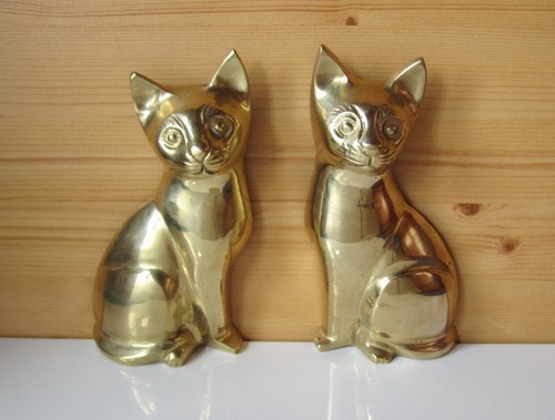 Paire figurines chats mural - paire,
