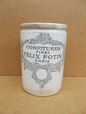 Ancien Pot à confiture Félix