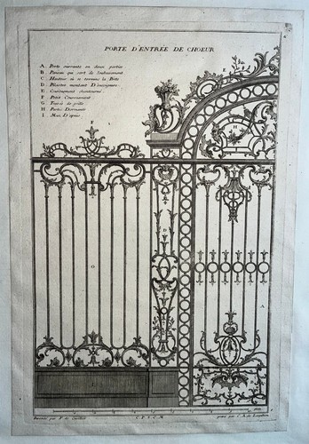 Porte entree choeur grille - porte,