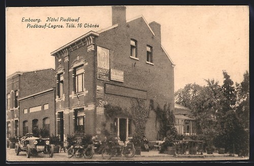 Cpa embourg hôtel piedboeuf - hôtel,