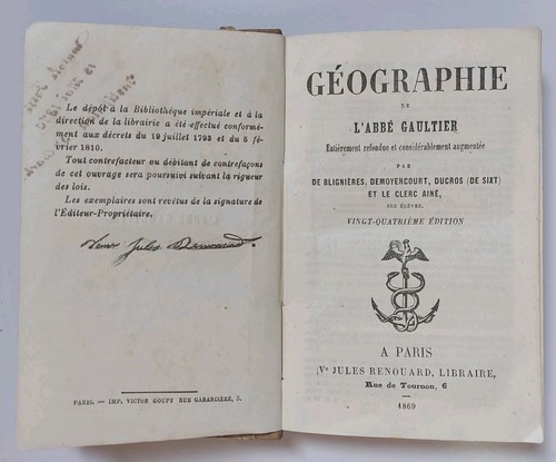 Géographie abbé gaultier - géographie.,