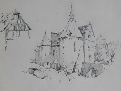 Chateau tour manoir paysage - tour,
