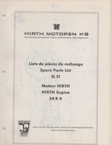 Hirth snowmobile engine parts - ,