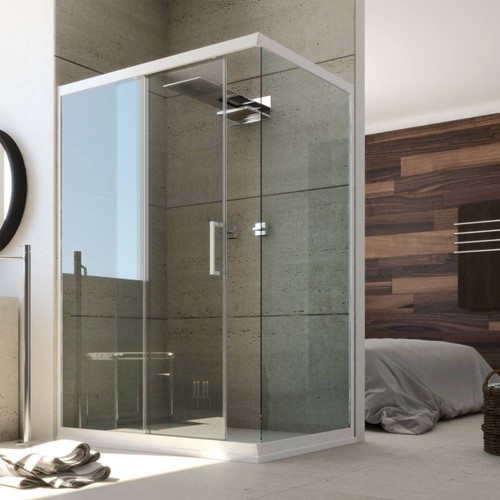 Cabine douche pvc profil - cabine,