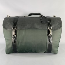 LOUIS VUITTON Taiga Portable Gibeciere Ardoise Green Black Nylon Leather Bag