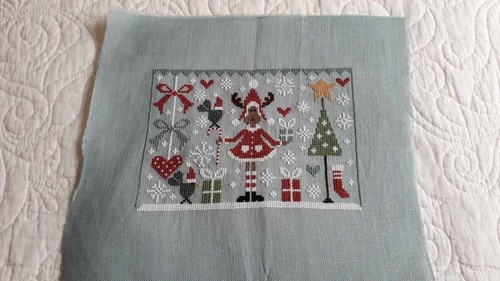 Broderie point croix - de,