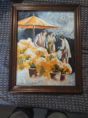 Ancien tableaau huile - ancien,