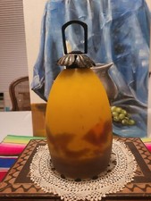  Muller Freres Luneville Antique Art Glass Lampshades 