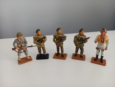 SOLDATS WW2 . DELPRADO. DESCRIPTION PHOTOS.  6 CM. LE LOT DE 5