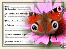 5 ou 12 cartes invitation