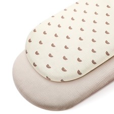 Drap Housse Cododo en Mousseline de Coton 90x50CM, 100 Coton Draps-Housses po...