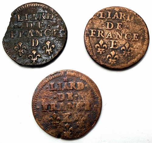 Lot pièces liard - pièces, de