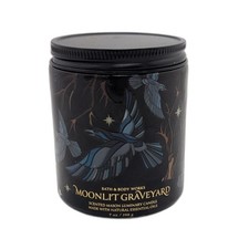 Rare Bath & Body Works Moonlit Graveyard Single Wick Candle Halloween Celestial
