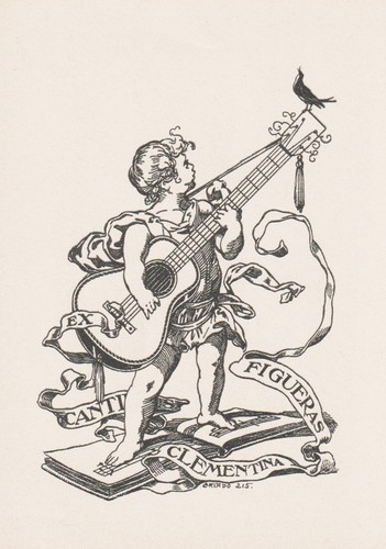 Exlibris jose triado canti - exlibris,