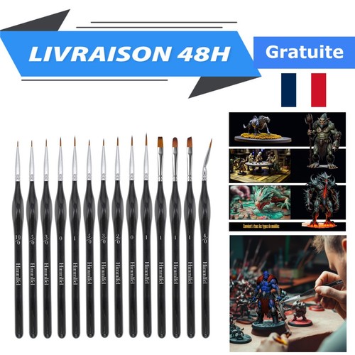Lot pinceaux fins - lot, 14