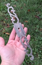 ENTRÉE DE CLÉF SERRURE ANCIENNE en fer pour vielle porte, h=25,7 cm  N110D