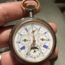 Montre Gousset triple