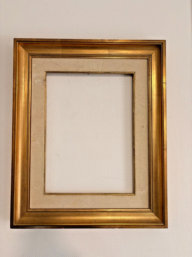 Ancien cadre doré bois - ancien,