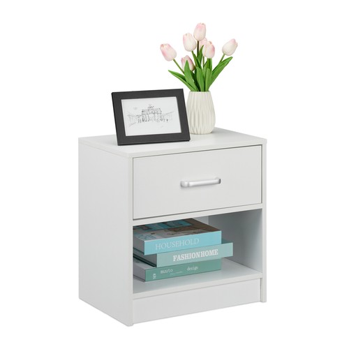 Table nuit tiroirs - 2, blanc