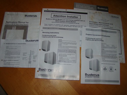 Lot buderus instruction - buderus,