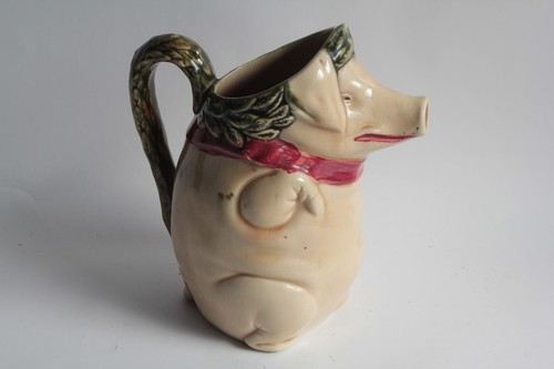 Pichet barbotine cochon - barbotine, au