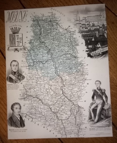 Carte ancienne meuse - de,